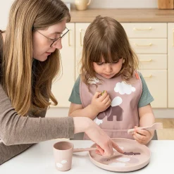 Foodie assiette - Happy clouds - Rose