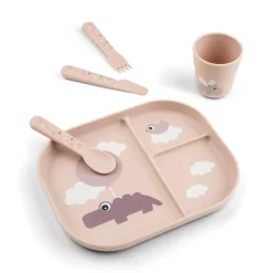 Foodie assiette plate - Happy clouds - Rose - Rose