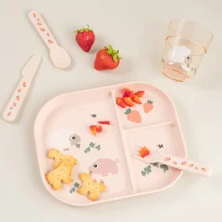 Foodie assiette plate - Tiny farm - Rose