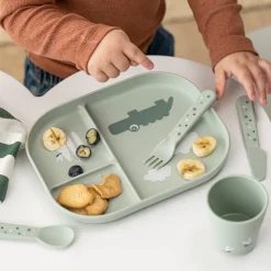 Foodie assiette plateau - Croco - Vert