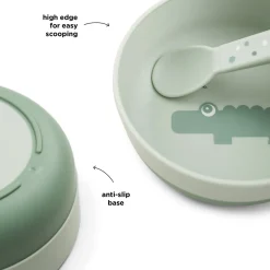 Foodie bol - Croco - Vert