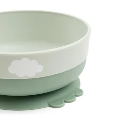 Foodie coffret premier repas ventouse - Happy clouds - Vert