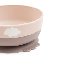 Foodie coffret premier repas ventouse - Happy clouds - Rose