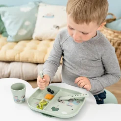 Foodie coffret repas ventouse Tiny farm Vert