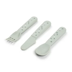 Foodie couverts set de 3 - Happy dots - Vert
