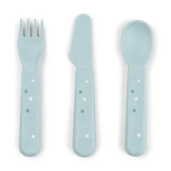 Foodie couverts set de 3 - Happy dots - Bleu