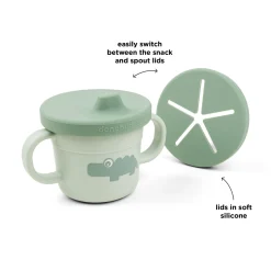 Foodie tasse d'apprentissage - Croco - Vert