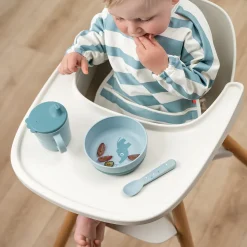 Foodie tasse d'apprentissage - Happy dots - Bleu