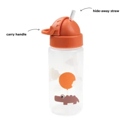 Gourde à paille - Happy clouds - Papaye - 350 ml
