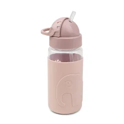 Gourde à paille Easy-grip - Elphee - Rose - 350 ml