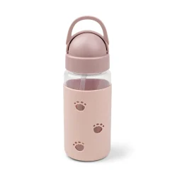 Gourde à paille Easy-grip - Elphee - Rose - 350 ml