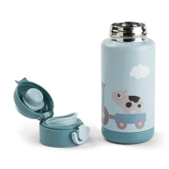 Gourde isotherme Tiny farm Bleu 340 ml