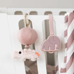 Hochet à suspendre - Croco - Rose