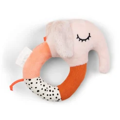 Hochet anneau - Elphee - Rose