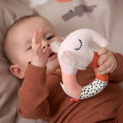 Hochet anneau - Elphee - Rose