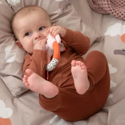 Hochet anneau - Elphee - Rose