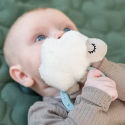 Hochet avec anneau de dentition - Sheepy - bleu