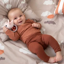 Hochet avec anneau de dentition - Birdee - Bleu