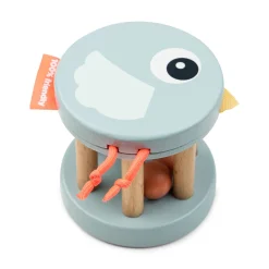 Hochet en bois - Birdee - Bleu