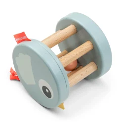 Hochet en bois - Birdee - Bleu