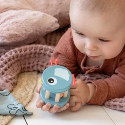 Hochet en bois - Birdee - Bleu