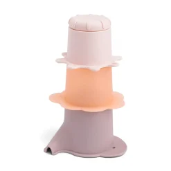 Jeu d'eau lot de 3 gobelets empilables - Elphee - Rose