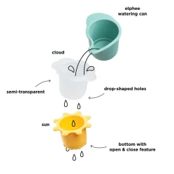 Jeu d'eau lot de 3 gobelets empilables - Elphee - Multicolore
