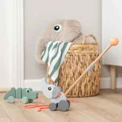 Jouet à pousser - Elphee - Gris