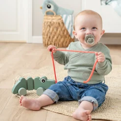 Jouet à tirer - Croco - Vert