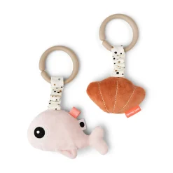 Jouet d'éveil à suspendre lot de 2 - Wally - Rose