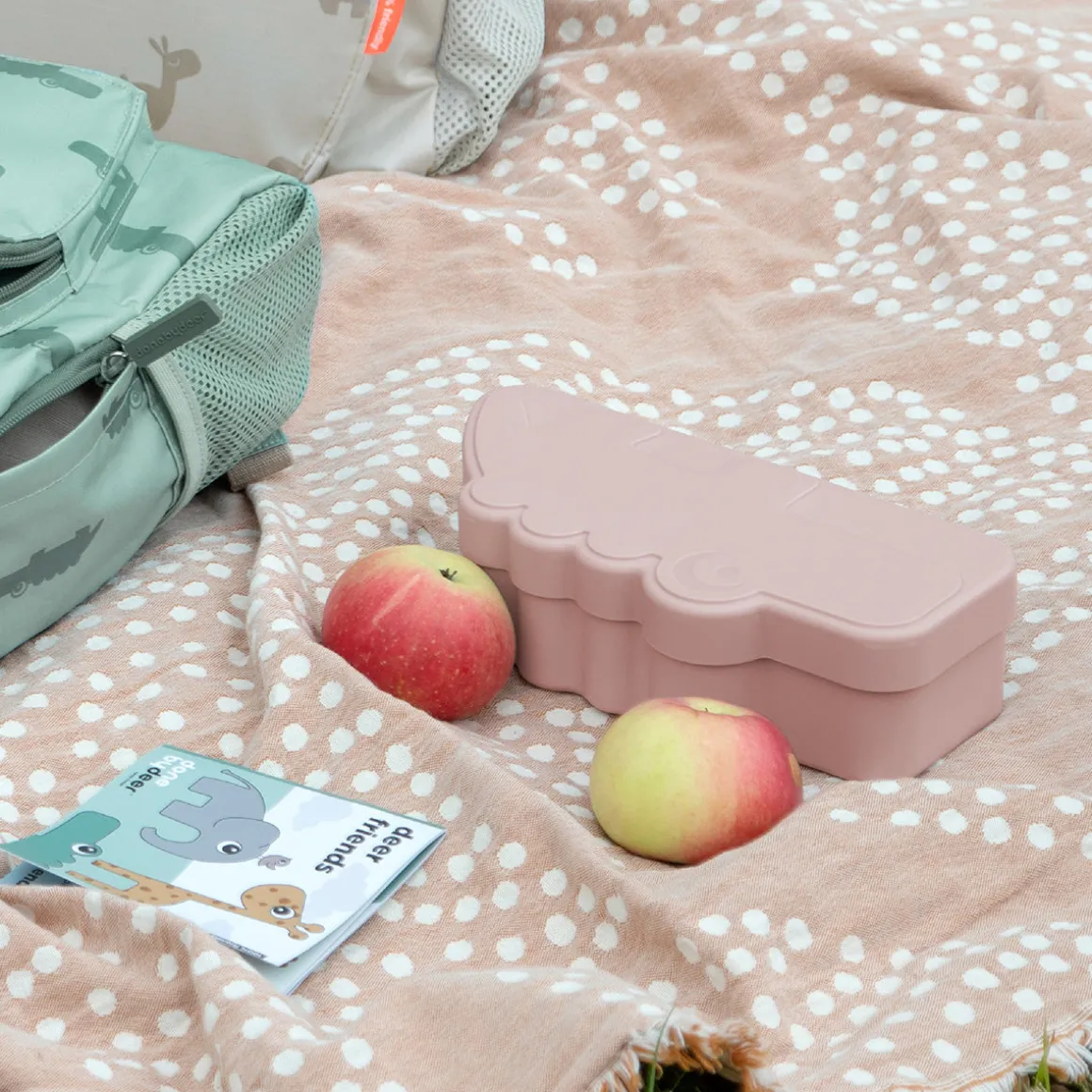 Kiddish lunch box - Croco - Rose