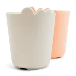 Kiddish tasse lot de 2 - Croco - Sable/Corail