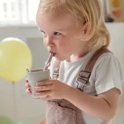 Kiddish tasse lot de 2 - Croco - Sable/Corail