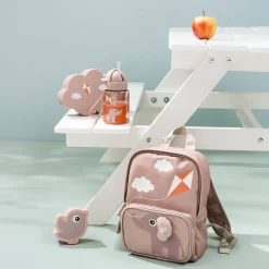 Kit sac à dos en toile pour enfants - Rose