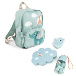 Kit sac à dos en toile pour enfants - Bleu