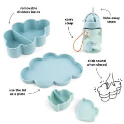 Kit sac à dos en toile pour enfants - Bleu