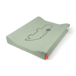 Matelas à langer easy wipe - Croco - Vert