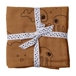 Maxi lange lot de 2 - Sea friends - Moutarde