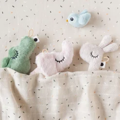 Mini hochet sensoriel - Elphee - Rose