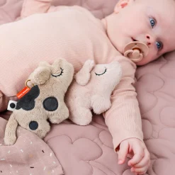 Mini hochet sensoriel - Pigee - Rose