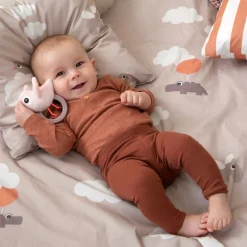 Parure de lit baby - Happy clouds - Rose