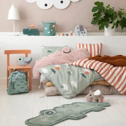 Parure de lit junior - Happy clouds - Vert