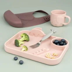 Peekaboo assiette plateau - Deer friends - Rose