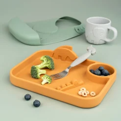 Peekaboo assiette plateau - Deer friends - Moutarde