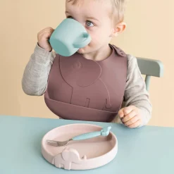 Peekaboo bavoir lot de 2 - Elphee - Rose