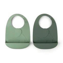 Peekaboo bavoir lot de 2 - Elphee - Vert