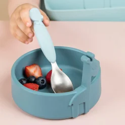 Peekaboo coffret premier repas - Deer friends - Bleu