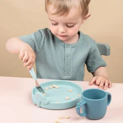 Peekaboo coffret repas - Deer friends - Bleu