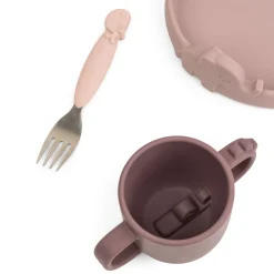 Peekaboo coffret repas - Deer friends - Rose