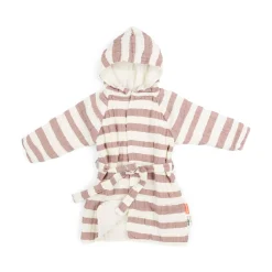 Peignoir 3-4 ans - Stripes - Rose